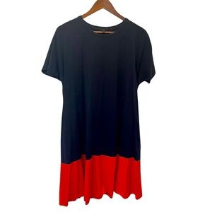 COS short sleeve color block dress